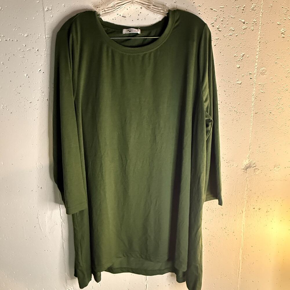 Mountain Mamas Womens Essential Tunic Clover Green XXL NWT